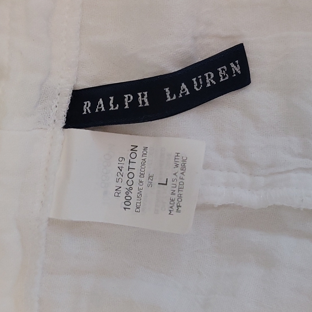 White cotton tier Polo skirt / swim coverup - 10 tiered - Picture 5 of 13